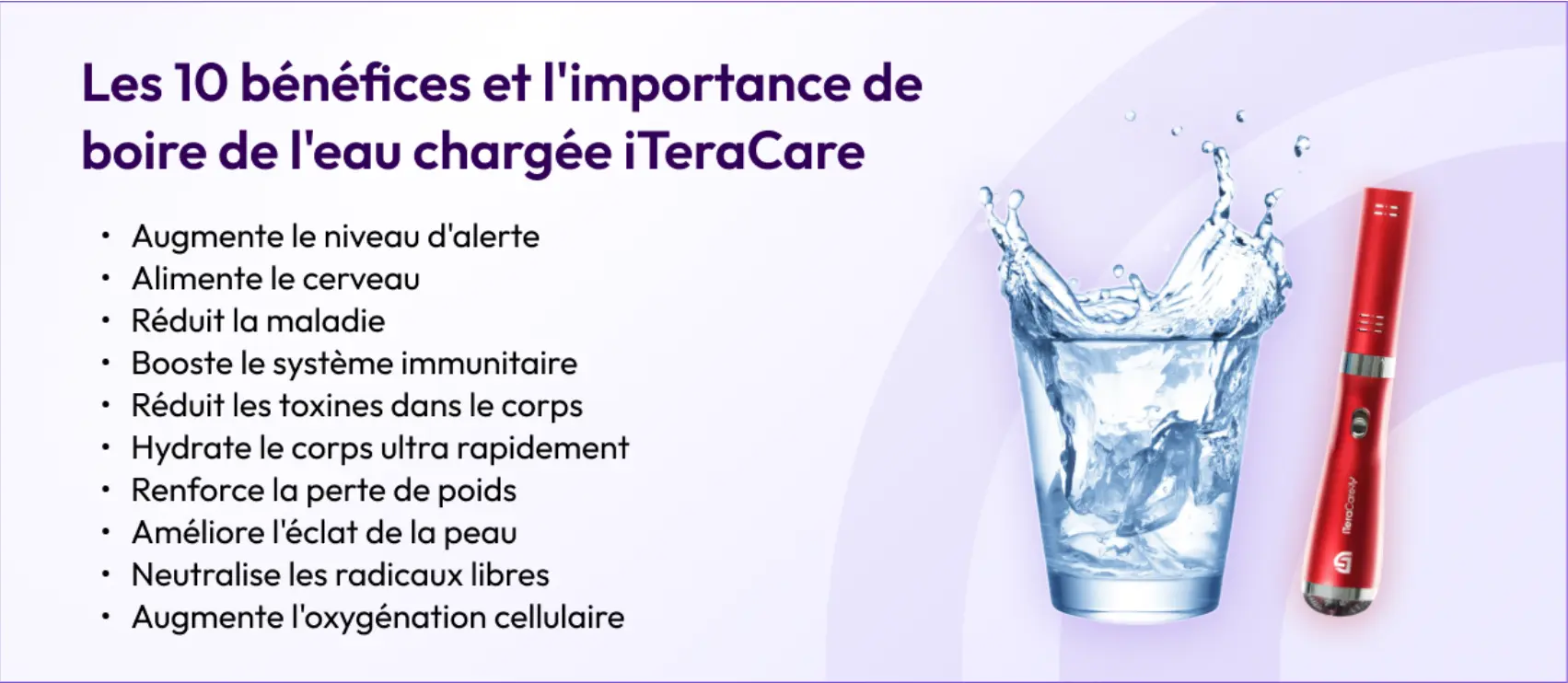 Bénéfices de l'eau chargée avec Itercare